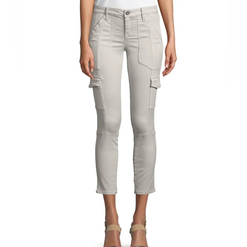 NWT Joie Okana Skinny Cargo Pants Soft Cement
